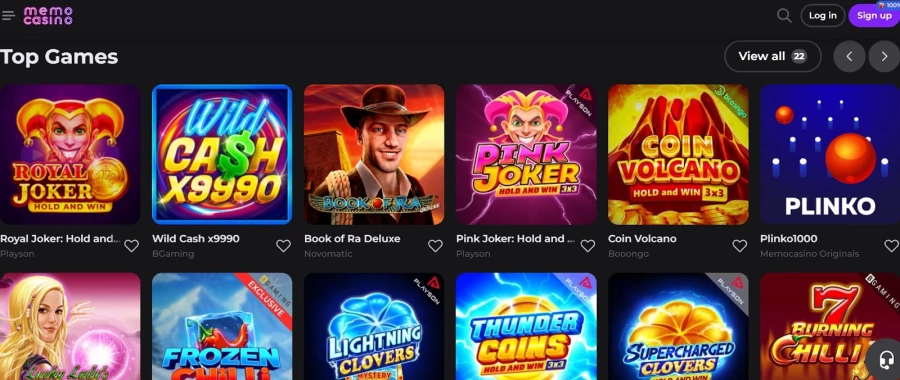 Memo Casino Playing and Betting